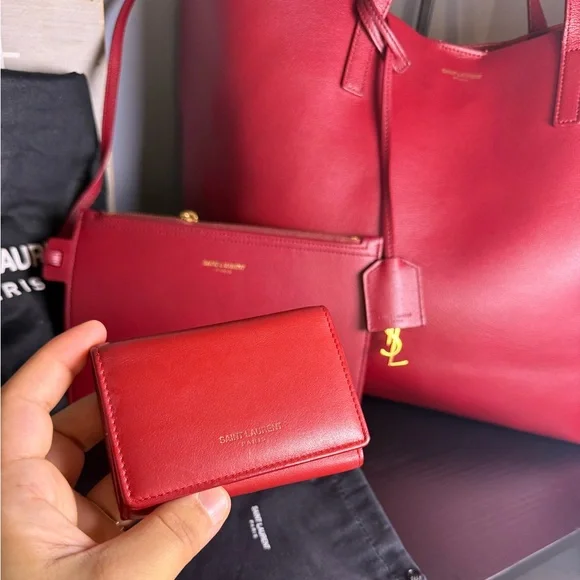 Saint Laurent Shopping Tote Set - Picture 2 of 16